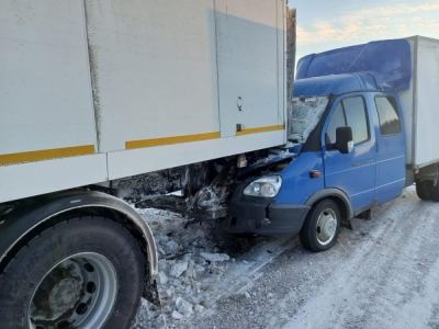 На трассе в Марий Эл столкнулись Газель и грузовик