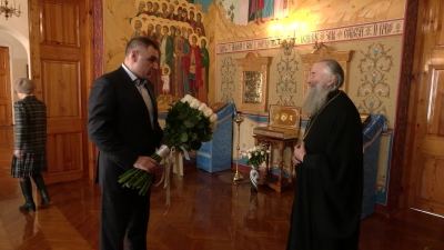 Юрий Зайцев поздравил Митрополита Йошкар-Олинского и Марийского Иоанна с Днем рождения