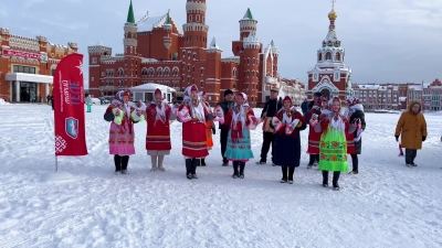Марий Эл ТВ: Ансамбль «Весела сем» выступил на «Марийской зиме»