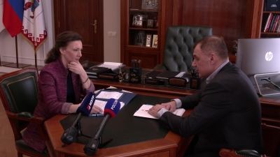 Зампредседателя Госдумы Анна Кузнецова и Глава Марий Эл Юрий Зайцев провели рабочую встречу