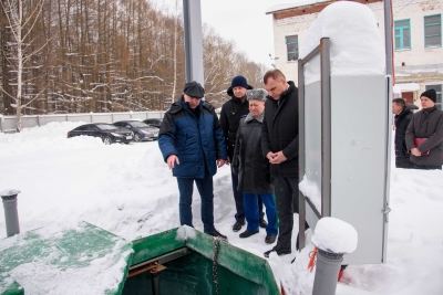 Юрий Зайцев посетил неработающую канализационно-насосную станцию Йошкар-Олы