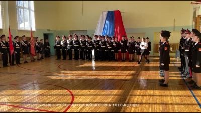 Марий Эл ТВ: Советский районысо Ургакш посёлкысо лицей-интернатыште кадет класс товатмутым пуэн