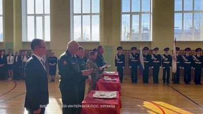 Ряды кадетов Ургакшского лицея-интерната Советского района пополнили новобранцы