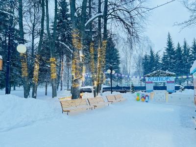 Ледовый каток в Центральном парке Йошкар-Олы завершает работу