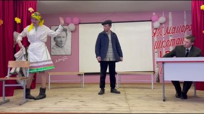 Марий Эл ТВ: Шернур районын школ театр-влакше ончыл верыште улыт
