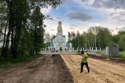 В Йошкар-Оле меняется облик парка «Тарханово»