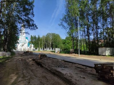 В Йошкар-Оле продолжается благоустройство парка «Тарханово»