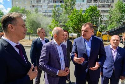 Глава Марий Эл проконтролировал ход дорожных работ в столице республики
