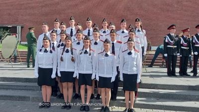 Кадеты 19-ой школы Йошкар-Олы побывали на военно-патриотических мероприятиях в Москве