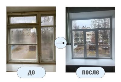 В школах Йошкар-Олы устанавливают новые окна