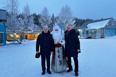 Сергей Мартынов побывал в гостях у марийского Деда Мороза