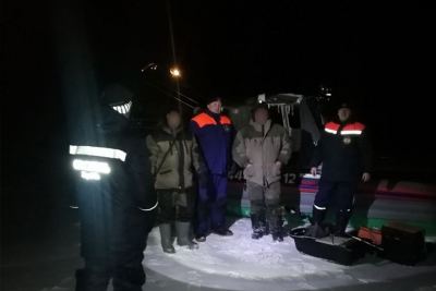 В Марий Эл спасли рыбаков, провалившихся под лёд