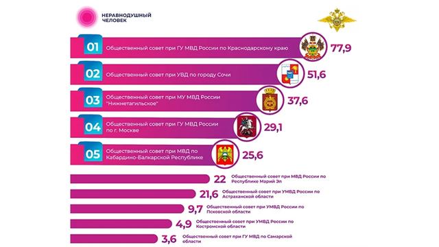 Общественный совет при МВД по Марий Эл вошёл в десятку лучших по всей стране