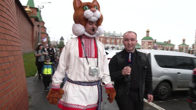 Марий Эл ТВ: Йомакысе персонаж Василий Тимофеевич лӱман пырыс Йошкар-Олаште экскурсийым эртарен