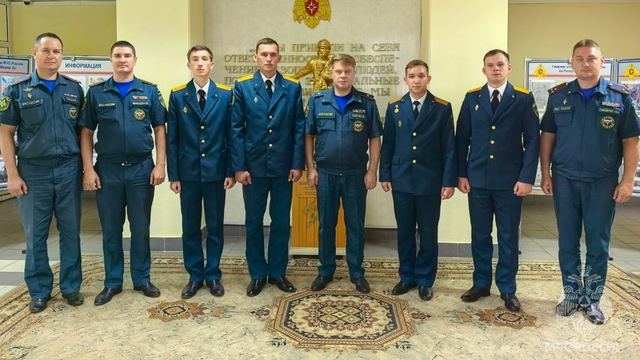 В Марий Эл личный состав спасательного ведомства пополнили молодые лейтенанты