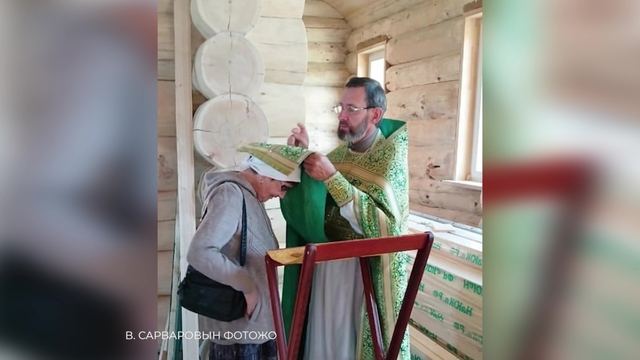 Марий Эл ТВ: Советский районысо Алексеевский посёлкышто Серафим Саровский лӱмеш у храмыште икымше Божественный литургий эртаралт