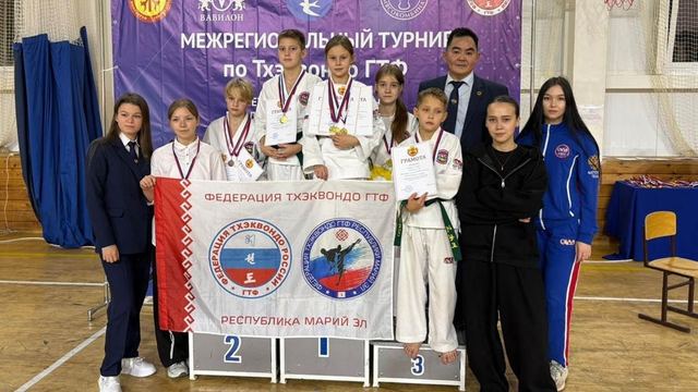 Юные спортсмены из Марий Эл завоевали 13 наград на межрегиональном турнире по тхэквондо