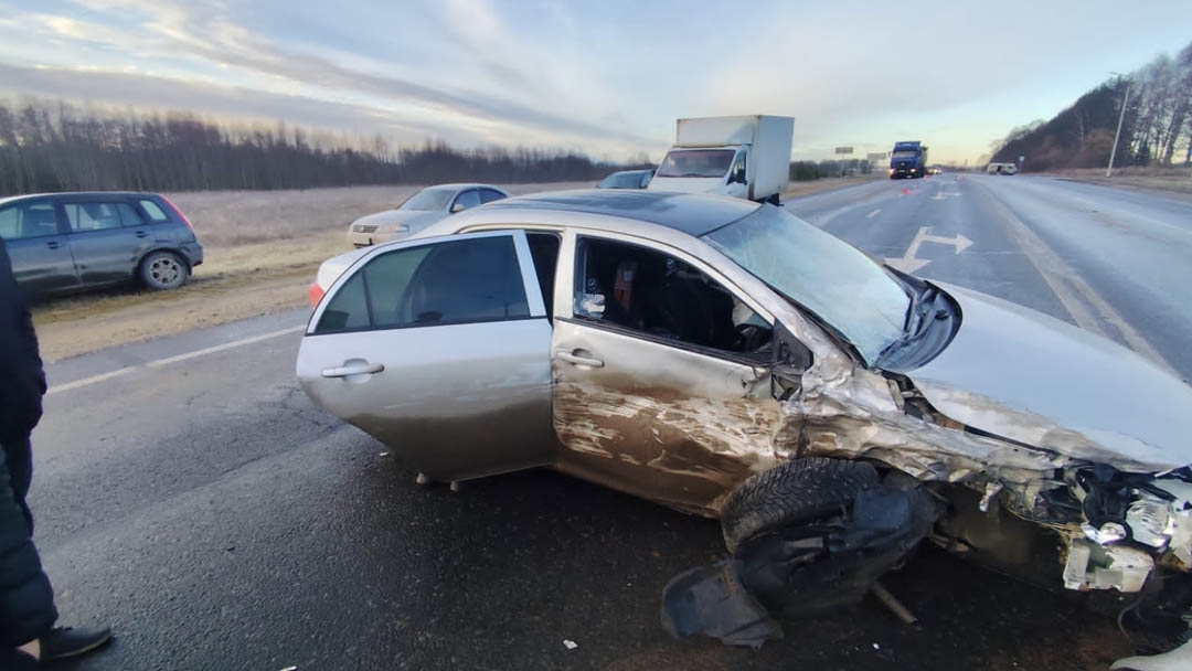 В Марий Эл произошло массовое ДТП с участием четырех автомобилей