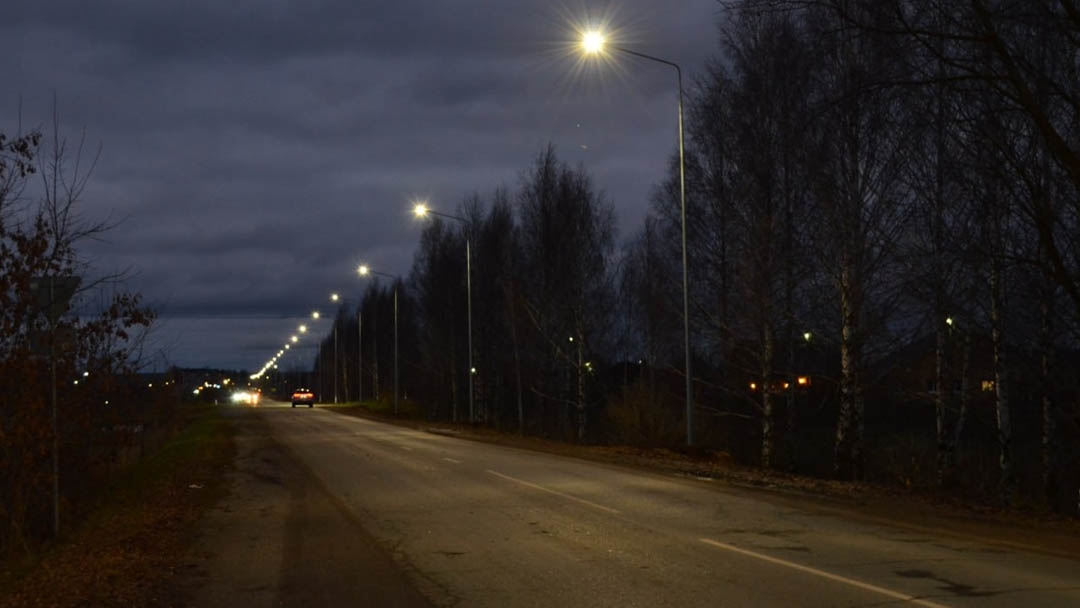 В Марий Эл построили новую линию освещения на подъезде к поселку Новый