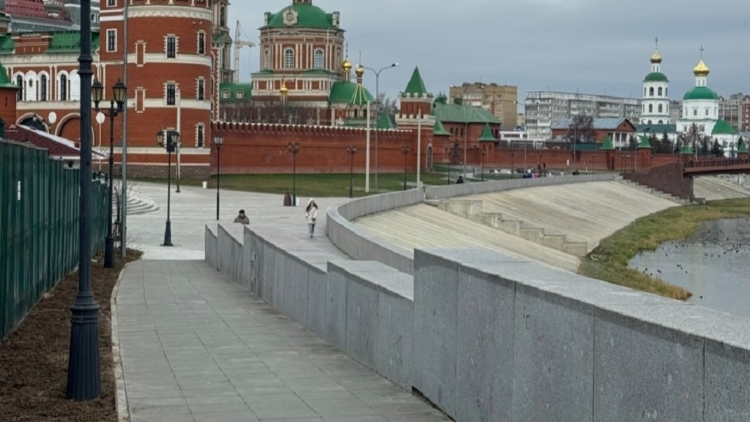 В Йошкар-Оле благоустроено пространство в районе набережной