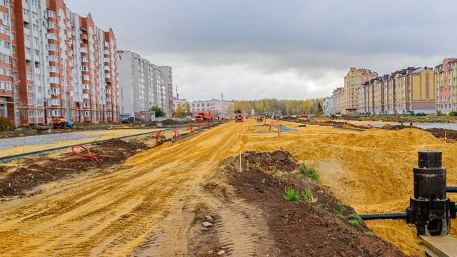 В Йошкар-Оле возобновили строительство рекреационной зоны на улице Чернякова