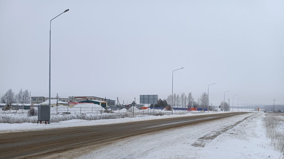 На объездной дороге в Сернурском районе установили 143 светодиодных светильника