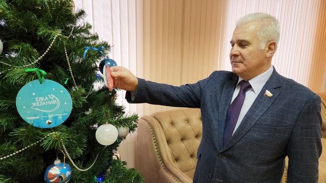 Сенатор Сергей Мартынов исполнит новогодние мечты детей из Марий Эл