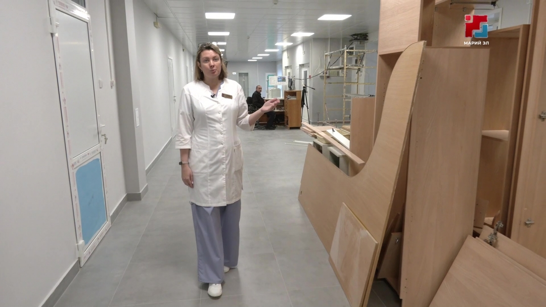 В Йошкар-Олинской поликлинике №4 продолжаются ремонтные работы