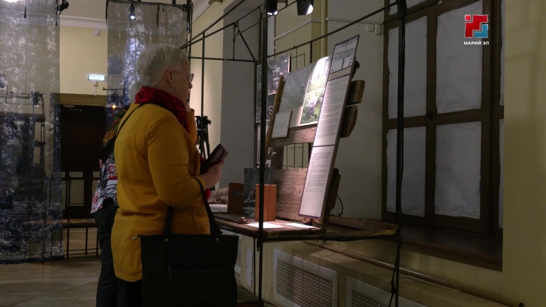 Т.Евсеев лӱмеш калыкле тоштерыште коштымо пеледыш да шудо гыч оҥай экспозиций пашам ышта