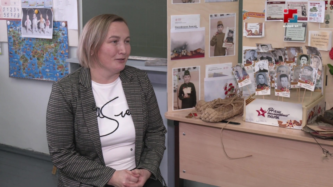 Курыкмарий районысо Пӹзӹкнӹр кыдалаш школышто туныктышо В. Шалаева дене интервью