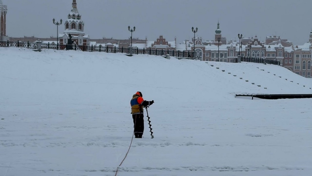 Где сейчас в Йошкар-Оле и республике выход на лед опасен для жизни