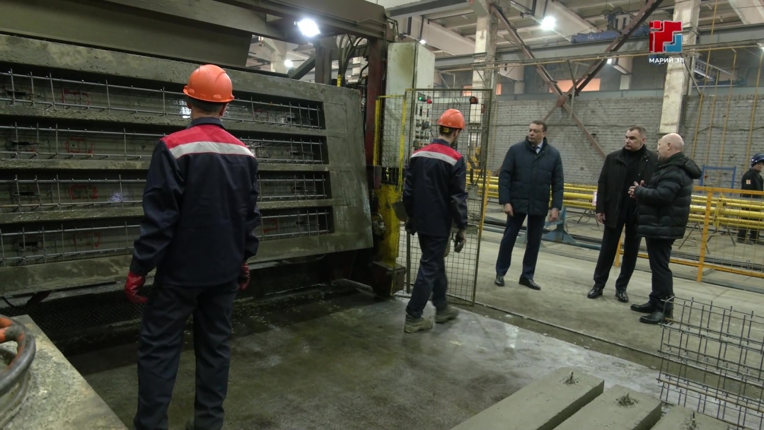 Глава Марий Эл посетил производство «Тюбинг-ЖБИ»