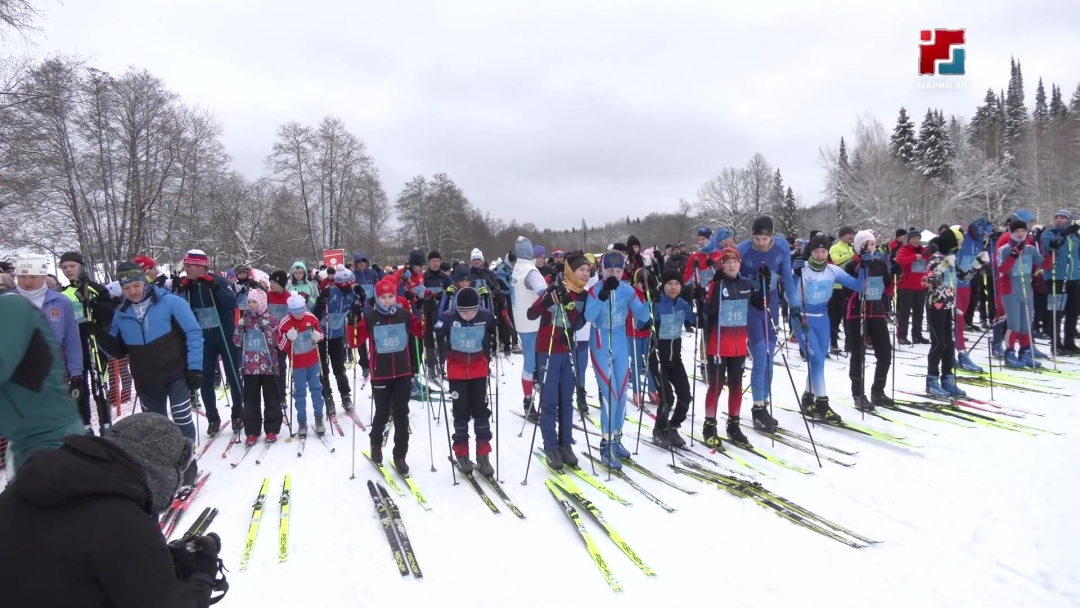 Жители Марий Эл встретили 14 февраля на всероссийской лыжне