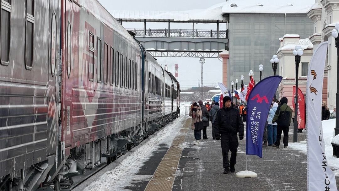 В Йошкар-Олу прибыл «Поезд Победы»: уникальная выставка будет работать до 7 марта