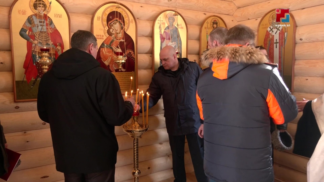 В Йошкар-Оле освятили часовню, построенную в честь небесного покровителя Росгвардии