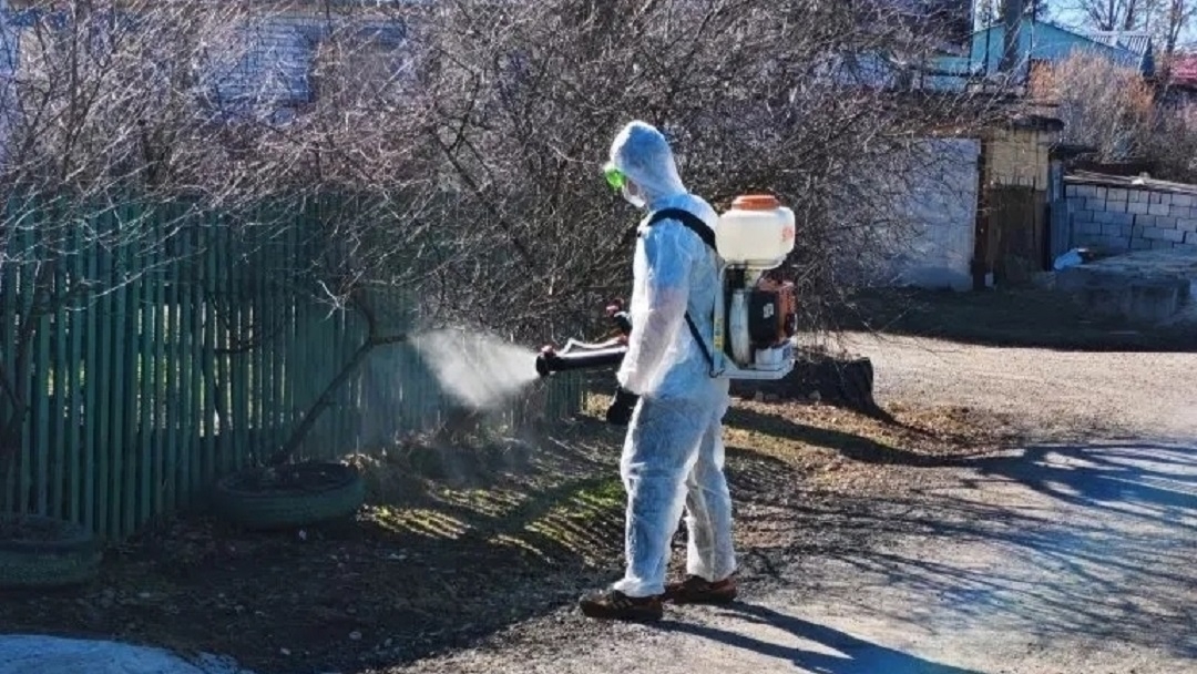 В Йошкар-Оле проводят санитарную обработку территорий после паводка