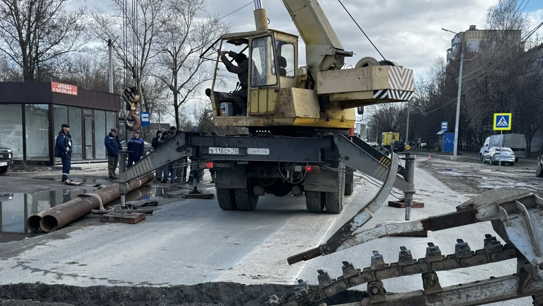 В Волжске ведутся работы по отводу грунтовых вод