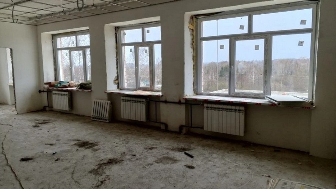 В Немдинской школе имени Героя Советского Союза М.В. Лебедева капитальный ремонт выполнен на 60%