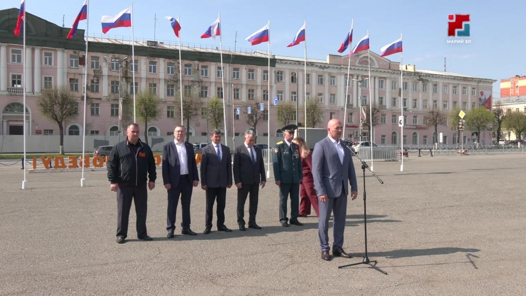 Марий Элысе ДОСААФ Кугу сеҥымашлан пӧлеклалтше  автопробегым эртарен