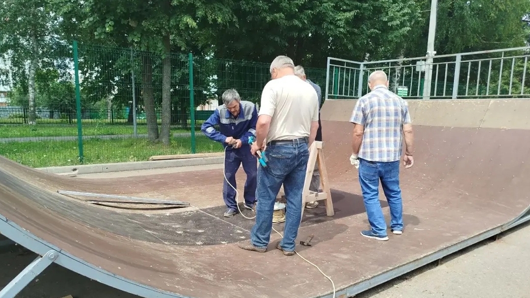 В Йошкар-Оле завершен ремонт стрит-зоны скейт-парка