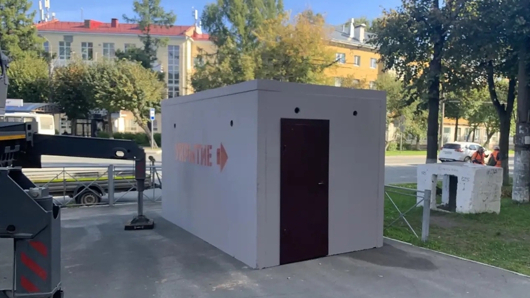 В Йошкар-Оле установили ещё два модульных укрытия на Ленинском проспекте