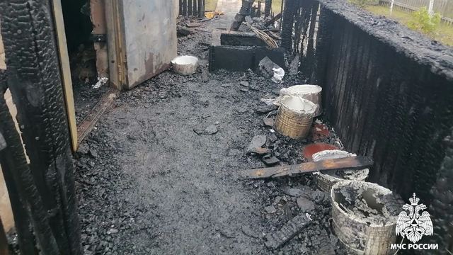 В Медведевском районе при пожаре в бане женщина получила ожоги