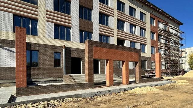 В Йошкар-Оле продолжается возведение школы в микрорайоне 9А