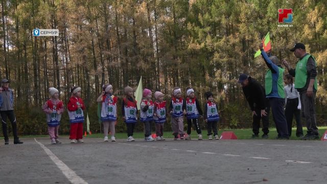 В Сернуре прошли соревнования «Осенний калейдоскоп» среди детсадовцев